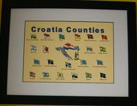 A Compl. set of 21 Croatia Counties Pins