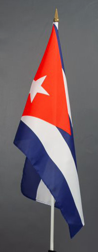 Cuba Hand Waver Flag