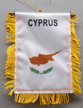 Cyprus Mini Car Flag