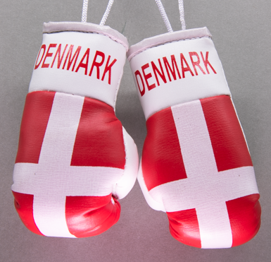 Denmark Mini Boxing Gloves