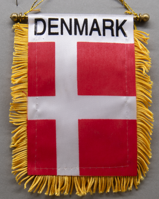 Denmark Mini Car flag