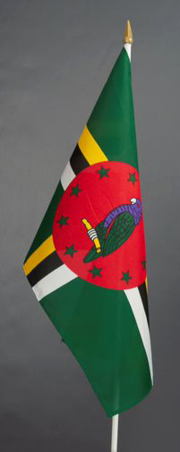 Dominica Hand Waver Flag