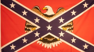 Eagle on Rebel Flag