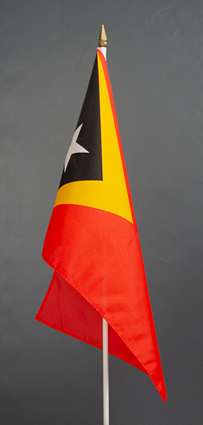 East Timor Hand Held Flag