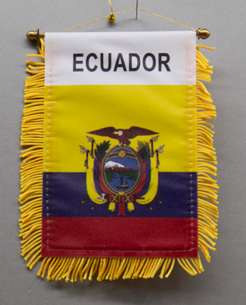Ecuador Mini Car Flag
