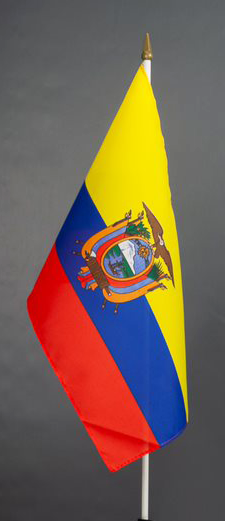 Ecuador Hand Waver Flag