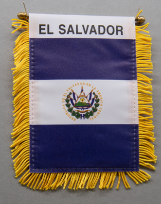El Salvador Mini Car Flag
