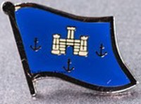 Isle of Wight Flag Pin England