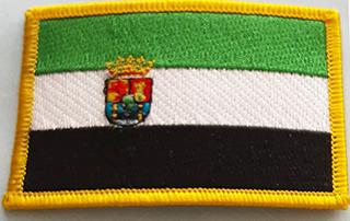 Extremadura Rect Flag Patch-Spain