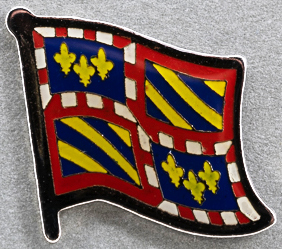 Bourgogne Flag Pin France