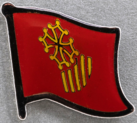 Languedoc-Roussillon Flag Pin France