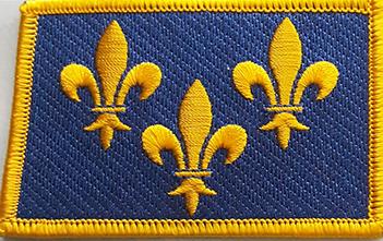 French Fleur De Lis Rectangular Patch