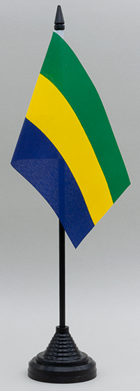 Gabon Desk Flag