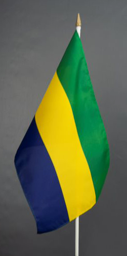 Gabon Hand Waver Flag