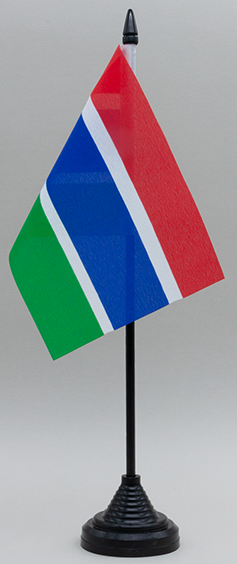 Gambia Desk Flag