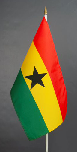 Ghana Hand Held Flag