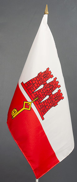 Gibraltar Hand Held Flag