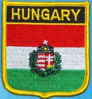 Hungary with Crest Shield Patch