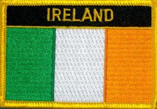 Ireland w Name Rect Flag Patch