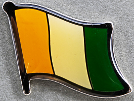 Ivory Coast Flag Pin AFN