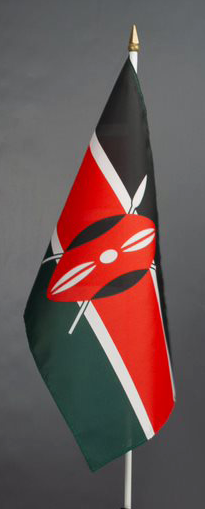 Kenya Hand Waver Flag