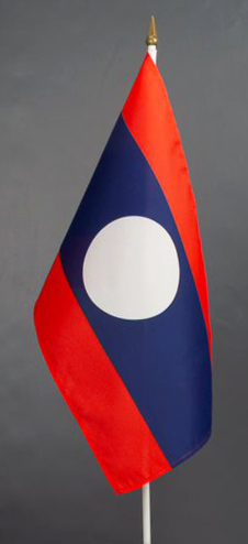 Laos Hand Waver Flag