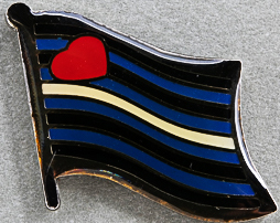 Leather Pride Flag Pin