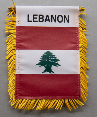 Lebanon Mini Car Flag