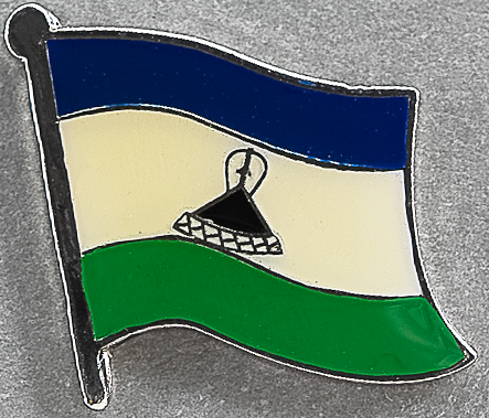 Lesotho Flag Pin AFN