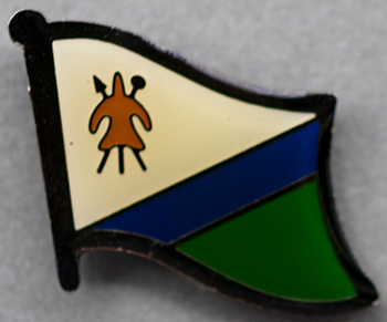Lesotho Flag Pin Previous AFN