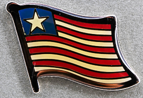 Liberia Flag Pin AFN