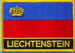 Liechtenstein w Name Rect Flag Patch