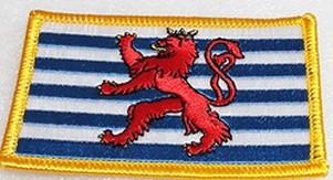 Luxembourg Civil Ensign Rectangular Patch