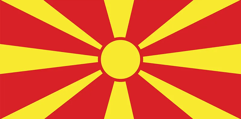 North Macedonia Flag