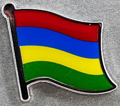 Mauritius Flag Pin AFN