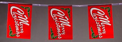 Merry Christmas 30 Flag Bunting