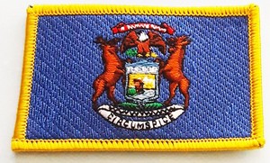 Michigan USA Rectangular Patch