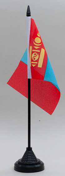 Mongolia Desk Flag