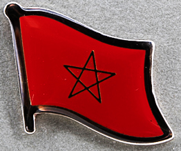 Morocco Flag Pin AFN