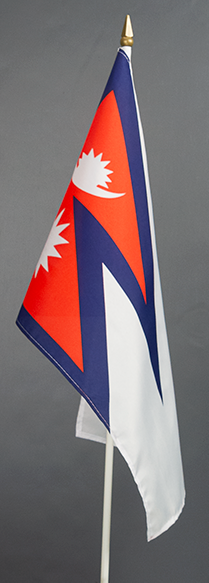 Nepal Hand Waver Flag