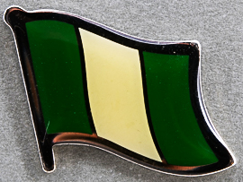 Nigeria Flag Pin AFN