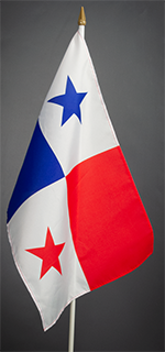 Panama Hand Waver Flag