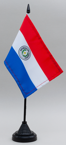 Paraguay Double Sided Desk Flag