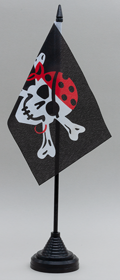 Pirate Desk Flag Red DOT Scarf