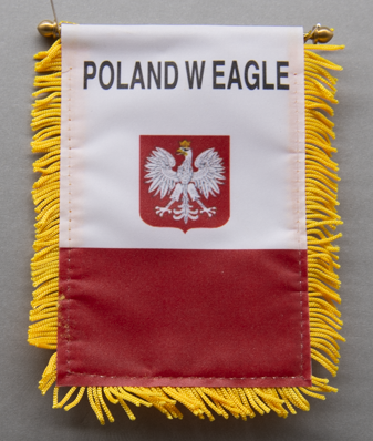 Poland Mini Car Flag