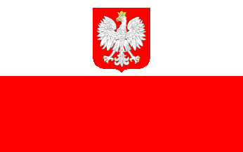 Poland with Eagle Flag