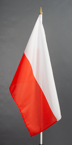 Poland Hand Waver Flag - NO Eagle