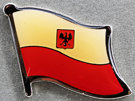 Poland Lapel Pin with Eagle