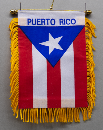 Puerto Rico Mini Car Flag