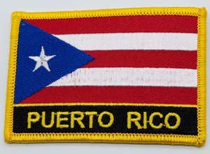 Puerto Rico Rectangular Patch w Name